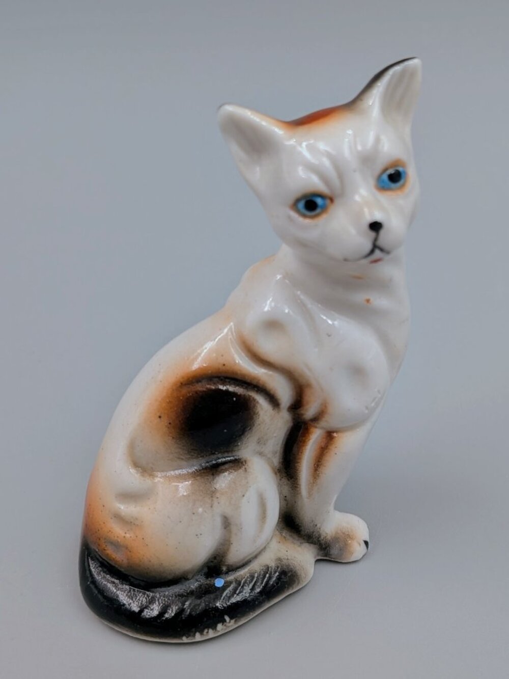 Vintage UCGC Porcelain Calico Cat Figurine | Retro Shelf Decor